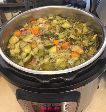 Instant Pot soup with beans